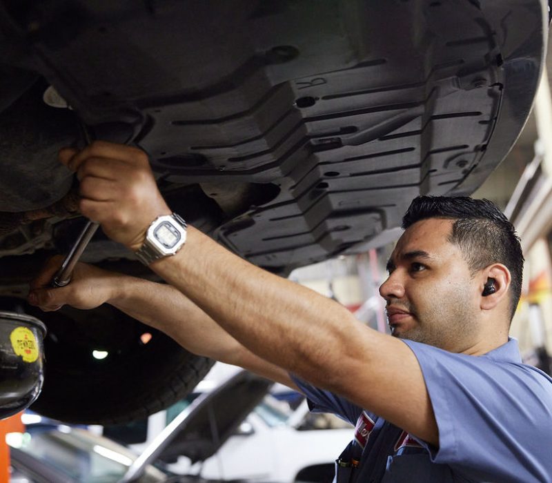 Oil change at Capitol Tire and Service